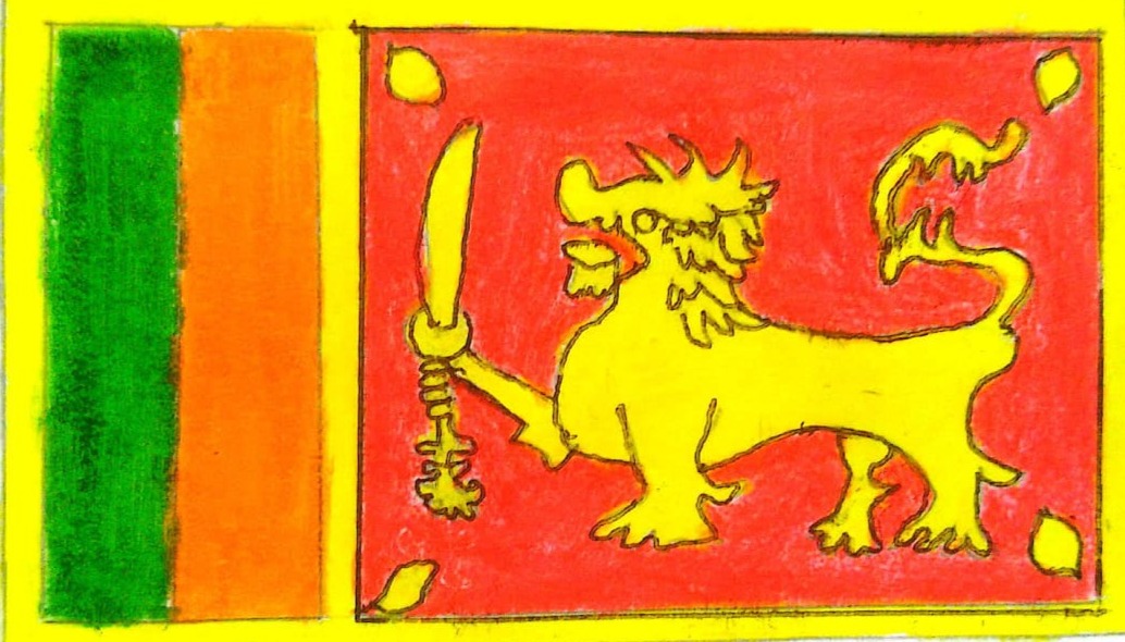 Kenolee Ovitipana Sri Lankan heritage flag